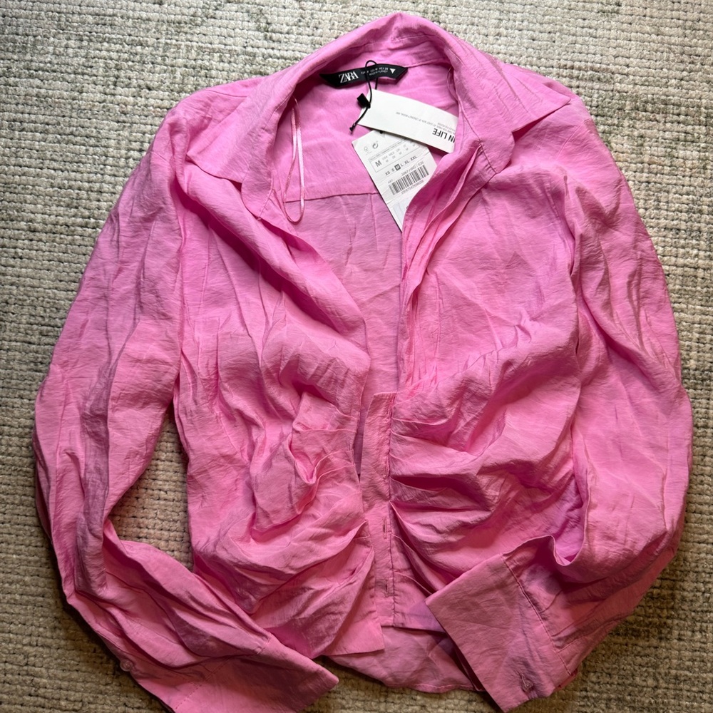 Pink Zara shirt